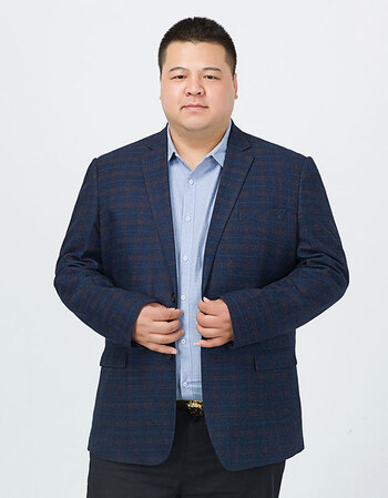 加大码男士休闲西服外套加肥加大码商务男西装礼服佬胖子休闲便西