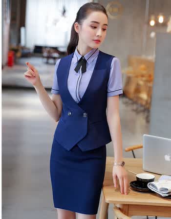 电信营业员中国移动工作服女制服营业厅工装马甲高铁服装女乘务员