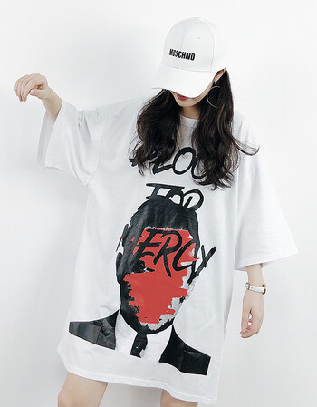 梵藜女生酷酷的衣服嘻哈帅气嘻哈学生潮流怪味少女上衣夏季复古t恤女t