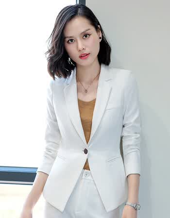 女装 小西装 其他品牌 白色西装女套装2018新款时尚气显瘦女士休闲两