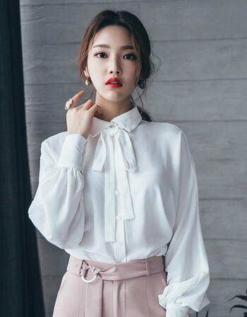 女装 衬衫 皮尔卡丹(pierre cardin) 夏秋季衬衫女长袖新款韩版衬衣