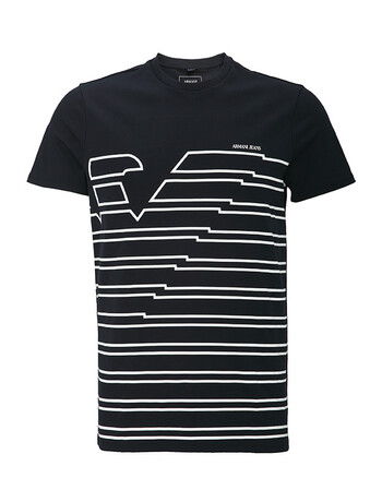 代购armani 潮jeans/阿潮玛尼男士短袖t大logo时尚t恤男装欧美新上衣