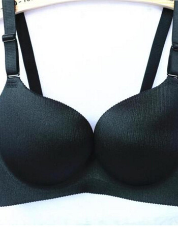 大胸显小超薄内衣一片式无痕聚拢收副乳防下垂大码文胸套装38b95c?