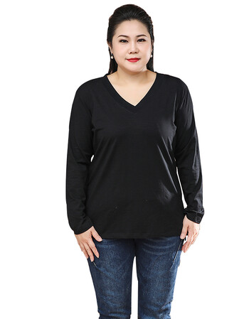 玛尚购 胖妈妈秋装加肥加大号女装200肥婆300斤纯棉长袖t恤上衣2018