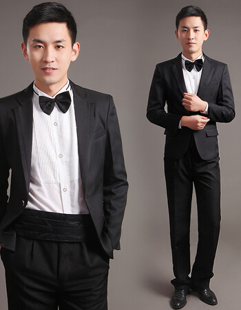古莱登男士合唱服西装演出服男士礼服舞台修身西服套装男主持人歌手