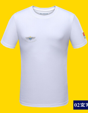 飞行员空军t恤夏季速干t恤短袖圆领军迷男女海军特种兵作训服 02空军