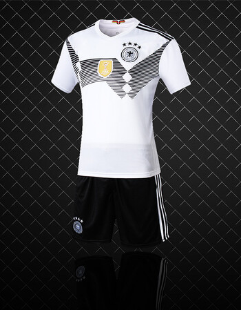 杯德国队球衣主客场短袖足球服套装男穆勒队服团购定制 德国白色套