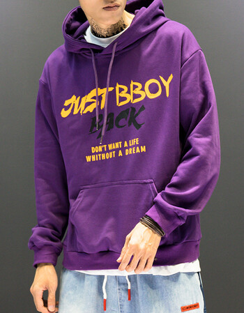 卫衣男2018潮流连帽套头休闲舒适新款长袖宽松个性 yy8126紫色 xxl