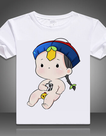 珂梵图夏季僵小鱼萌萌 可爱卡通动漫周边 小僵尸 宽松男女t恤短袖