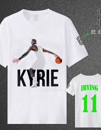 夏nba凯尔特人德鲁大叔欧文大码宽松篮球运动棉球衣短袖t恤男 欧文6 m