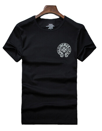 男装 t恤 古莱登(godlike) 2018夏季男士潮牌烫钻克罗心t恤短袖男圆领