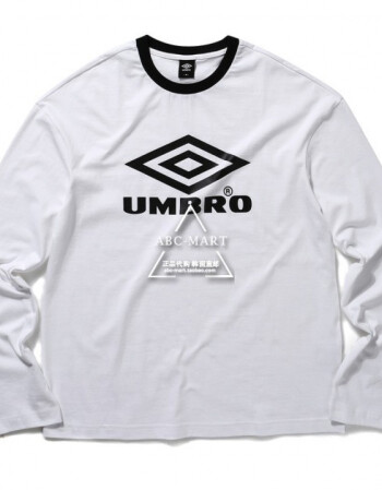 umbro/茵寶韓國直郵18春男女圓領logo休閒運動長袖t恤u8123hrl02