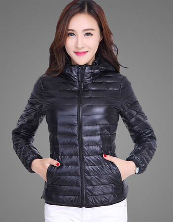 【京东精选】羽绒服女2018新款口袋短款羽绒服女装休闲时尚反季轻薄
