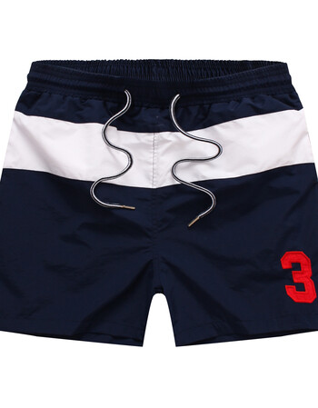 保罗沙滩裤男士polo短裤纯色运动裤夏季白色休闲海滩旅游速干短裤