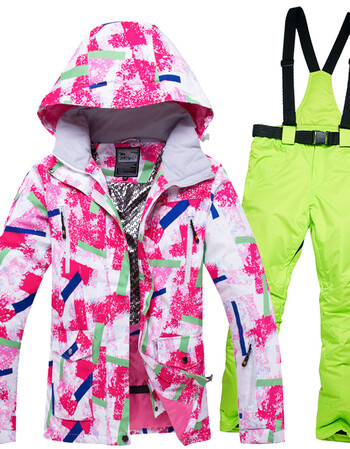 男装 棉服 雅鹿 单板滑雪服女冬季保暖透气防水加厚韩国双板滑雪服