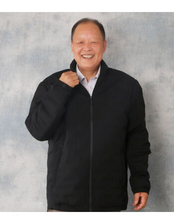 中老年人胖爸爸加肥加大码秋冬男装外套肥佬立领特大号宽松羽绒服