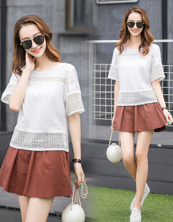 2016夏款京东职业女裙套装专柜连衣裙女装短袖衣服新款女子夏季 咖啡