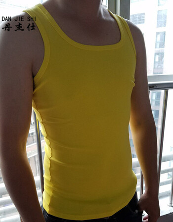 丹杰仕 2016夏季新款男装短袖t恤背心汗衫工字背心篮球训练服褂子小衫