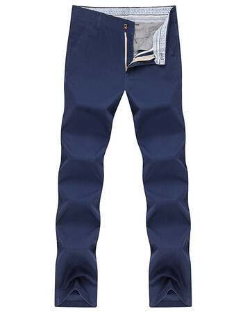 kool可乐2016男士夏轻薄时尚纯棉直筒修身休闲裤 藏青 35