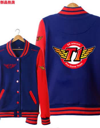 【新品促销】春秋冬新款skt战队队服skt1队服棒球服三星新款棒球服 藏