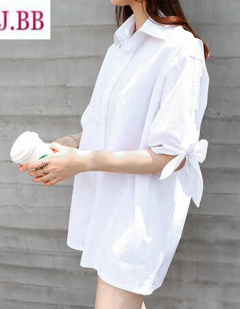 丹妮莎*2016夏装白衬衫女女学生打底衬衣 白色 s