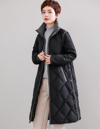 女式羽服绒服大码羽绒服女胖mm200斤中长款2018新款欧货冬款宽松长款