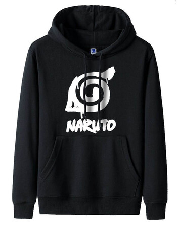 卡通动漫火影忍者卫衣鸣人佐助衣服男加绒外套木叶标志秋冬潮上衣