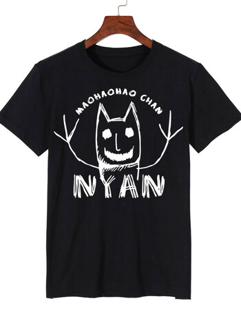 鬼灯的冷彻猫好好t恤恶心萌cos纯棉短袖男女衣服动漫周边男士夏季半袖体恤黑色l 图片价格品牌报价 京东
