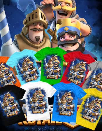 部落冲突短袖t恤/部落冲突大电影/皇室战争/皮卡超人/优质纯棉/支持