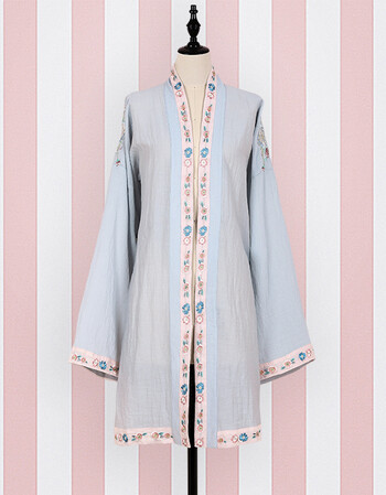 宋制蒲颜褙子宋裤刺绣传统汉服0897 外褙子 s