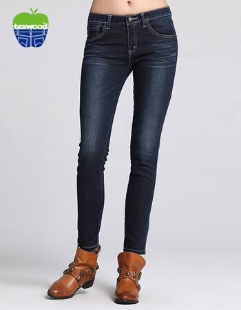 texwood|萍果女lycra x life高弹潮流紧身牛仔裤9216758u 蓝色 25/27