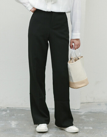 缪惑2017秋冬新款韩版厚感拖地阔腿西裤休闲裤子 灰色 s