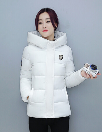 反季处理棉服女短款冬装小棉袄面包服冬季外套加厚连帽棉衣女韩版