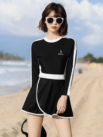 时尚防晒速干温泉海滩度假泳装y192黑色m>进店逛逛|关注店铺手机下单