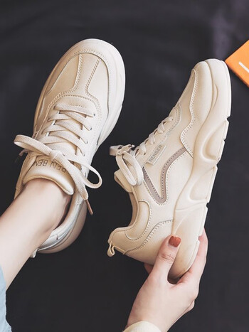 双星shuangxing运动鞋女春夏季款女鞋子学生韩版平底老爹鞋休闲跑步鞋