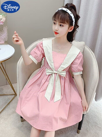 夏款少女学生夏装女12岁1 粉色 韩版裙子7070>学生裙简约小闺女可爱