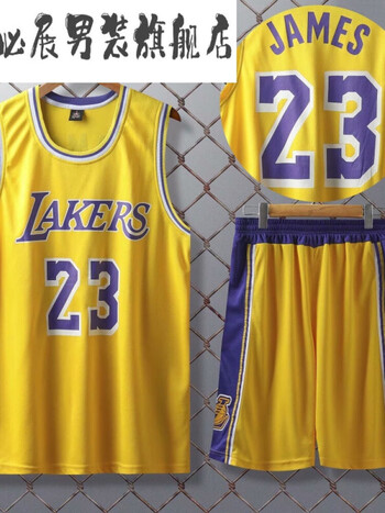 bizhan国潮男装欧文球衣篮网球服nba湖人詹姆斯23号24号杜兰特童运动