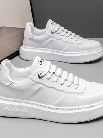 ysoyok男鞋aj小白鞋男新款春季男士潮流时尚休闲板鞋男款春秋款白色