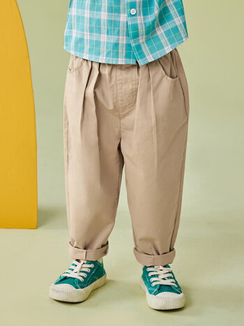 懿琪宝贝宝宝裤子春秋男童春装简约长裤宽松款男宝纯棉童装春季儿童