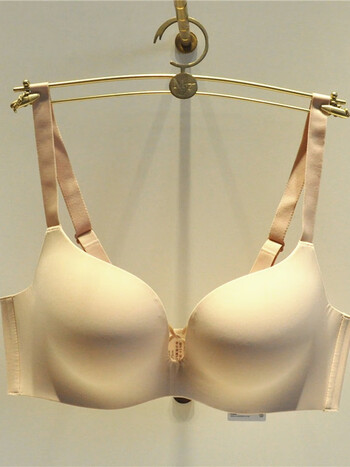 正品全罩杯聚拢大码内衣女20812160侧收调整型无痕光面文胸 肤色 110