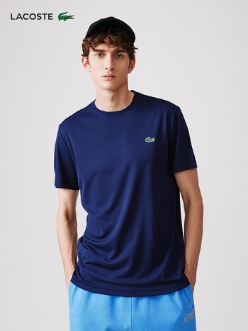 lacoste法国鳄鱼男装23春季新款t恤th3401 166/海军蓝 3/s/170