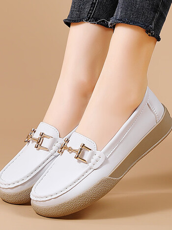 回力休闲鞋断码真皮单鞋女秋季一脚蹬休闲豆豆鞋软底孕妇鞋老北京布鞋