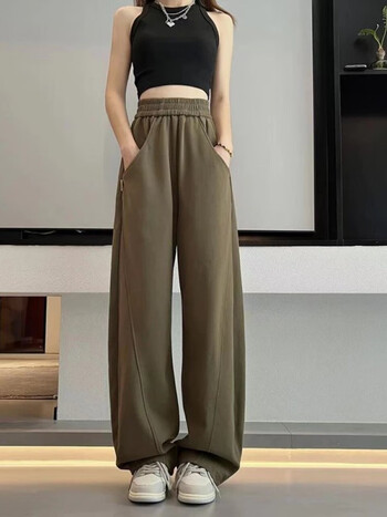 【抖音同款】微夕服饰美式潮流拖地香蕉裤女高腰时髦ins爵士跳舞阔腿