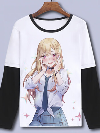 辉烈更衣人偶坠入爱河喜多川海梦动漫周边长袖t恤二次元宽松衣服乳