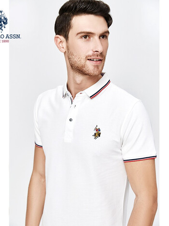 uspoloassn美国马球协会夏新款男短袖polo衫潮牌保罗刺绣修身打底衫