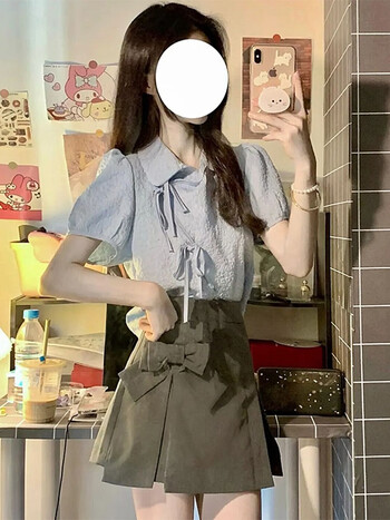 法式/优雅女神s>花施玛初中生新款青少女夏季酷盐系穿搭女小个子学院