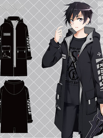 爵思朗刀剑神域风衣动漫衣服sao桐人二次元周边cos男女情侣套装 刀剑