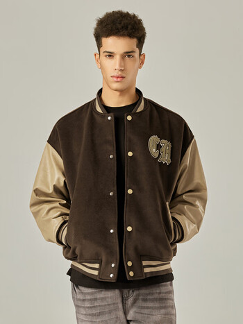 chinism2022ssch撞色拼接棒球服夹克男潮牌高街刺绣外套情侣春秋cc