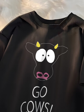 紫矜芙南方公园t恤kenny短袖southpark周边斯坦凯尔肯尼衣服 黑色7854