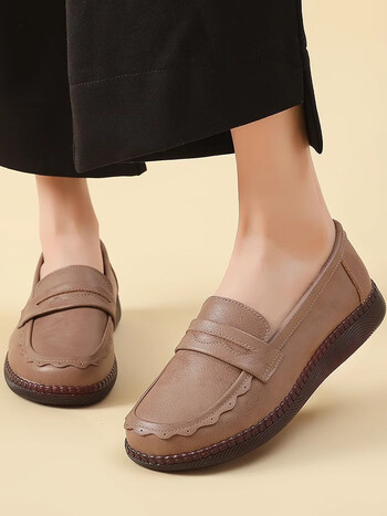 女士单鞋>纪梵玛丽>纪梵玛丽夏季妈妈鞋子真皮软底舒适中老年女鞋平底